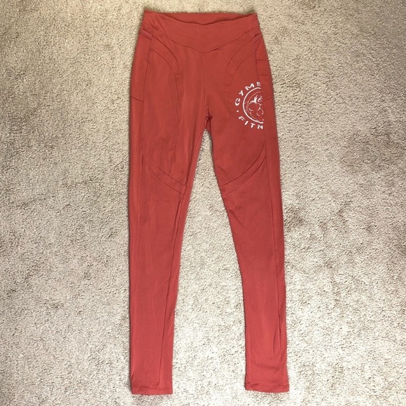 HP 🎉 Gymshark Coral Workout Leggings - Picture 3 of 12